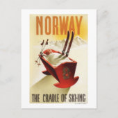 Noorwegen - De wieg van het Skiing Briefkaart (Voorkant)