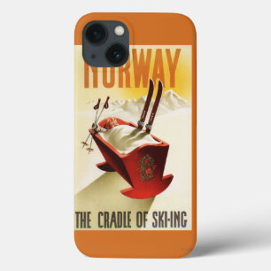 Noorwegen - De wieg van het Skiing Case-Mate iPhone Case