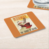 Noorwegen - De wieg van het Skiing Kartonnen Onderzetters (Schuin)