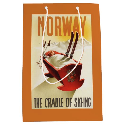Noorwegen - De wieg van het Skiing Medium Cadeauzakje (Voorkant)