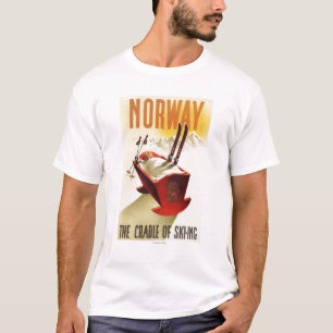 Noorwegen - De wieg van het Skiing T-shirt