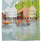 Noorwegen Douchegordijn (Voorkant)