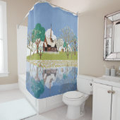 Noorwegen Douchegordijn (In situ)