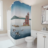 Noorwegen Douchegordijn (In situ)