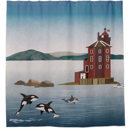 Noorwegen Douchegordijn (Voorkant)