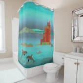 Noorwegen Douchegordijn (In situ)