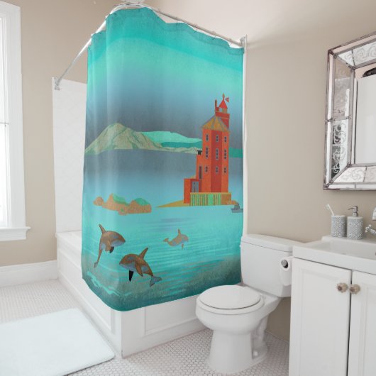 Noorwegen Douchegordijn (In situ)