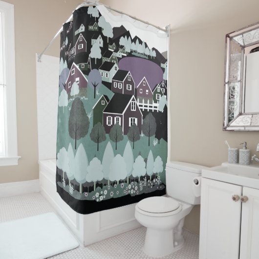 Noorwegen Douchegordijn (In situ)