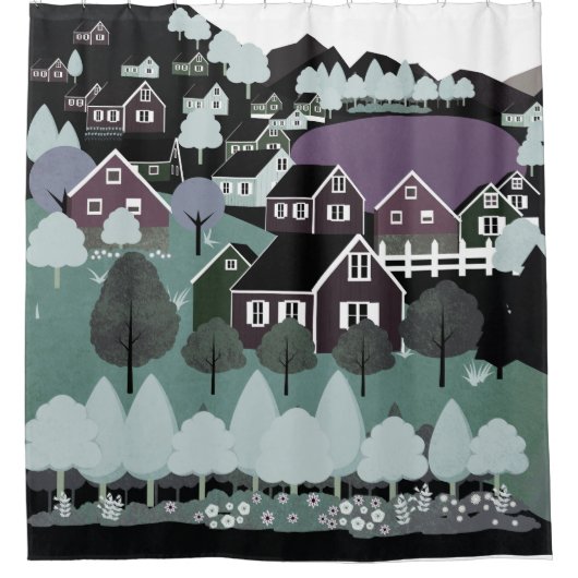 Noorwegen Douchegordijn (Voorkant)