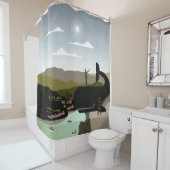 Noorwegen Douchegordijn (In situ)