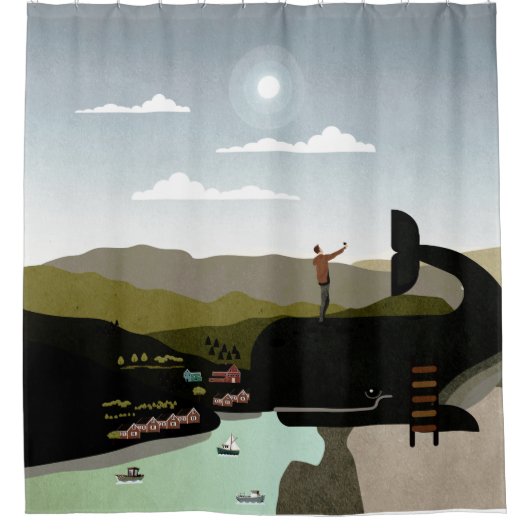 Noorwegen Douchegordijn (Voorkant)