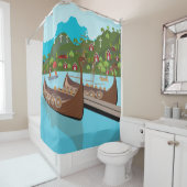 Noorwegen Douchegordijn (In situ)