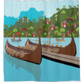 Noorwegen Douchegordijn (Voorkant)