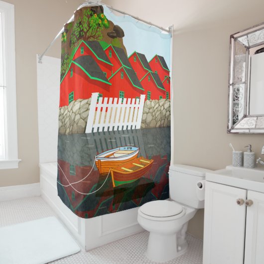 Noorwegen Douchegordijn (In situ)