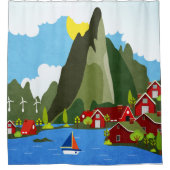 Noorwegen Douchegordijn (Voorkant)