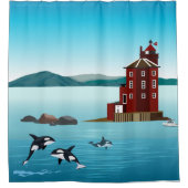 Noorwegen Douchegordijn (Voorkant)