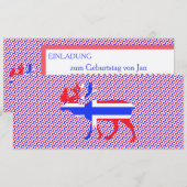 Noorwegen Duitsland Uitnodiging (Voorkant / Achterkant)