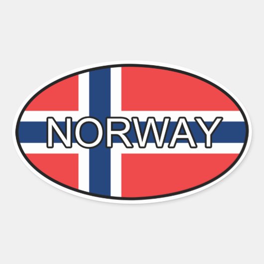 Noorwegen Euro Sticker (Voorkant)