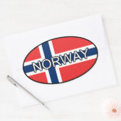 Noorwegen Euro Sticker (Envelop)