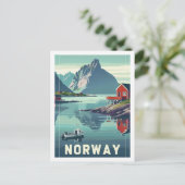 Noorwegen Europa  Beroemde Reisplaats Briefkaart (Staand voorkant)