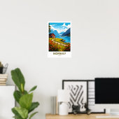 Noorwegen Europa Reisprint Poster (Thuiskantoor)