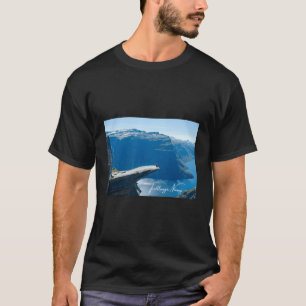 Noorwegen Fjords Panorama Uitzicht Reizen T-shirt
