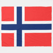Noorwegen Fleece Deken (Voorkant (Horizontaal))