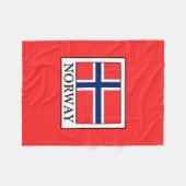 Noorwegen Fleece Deken (Voorkant (Horizontaal))