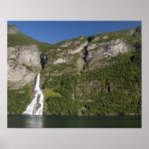 Noorwegen, Geirangerfjord (UNESCO), Geiranger. Poster
