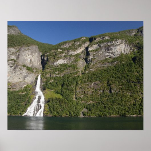 Noorwegen, Geirangerfjord (UNESCO), Geiranger. Poster (Voorkant)