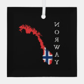 Noorwegen Glas Ornament (Achterkant)