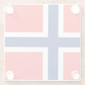 Noorwegen Glazen Onderzetter (Achterkant)