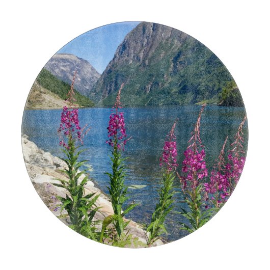 Noorwegen Gudvangen Village Scene Snijplank (Voorkant)