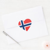 noorwegen hart sticker (Envelop)