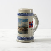 Noorwegen, haven van Oslo; jachthaven Bierpul (Voorkant rechts)