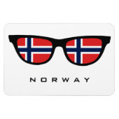 Noorwegen heeft aangepaste tekst en kleurenmagneet magneet (Horizontaal)