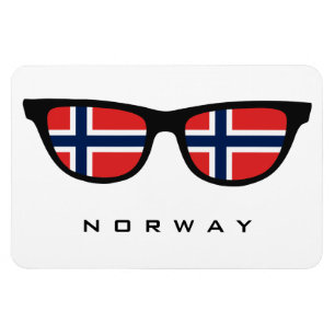 Noorwegen heeft aangepaste tekst en kleurenmagneet magneet