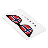 Noorwegen heeft aangepaste tekst en kleurenmagneet magneet (Rechterzijde)