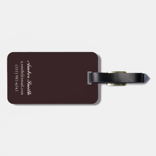 Noorwegen - Het startpunt van de Skiing Bagagelabel (Achterkant horizontaal)