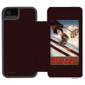 Noorwegen - Het startpunt van de Skiing Incipio iPhone Portemonnee Hoesje (Agenda Open)