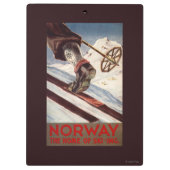 Noorwegen - Het startpunt van de Skiing Klembord (Achterkant)