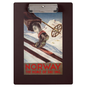 Noorwegen - Het startpunt van de Skiing Klembord