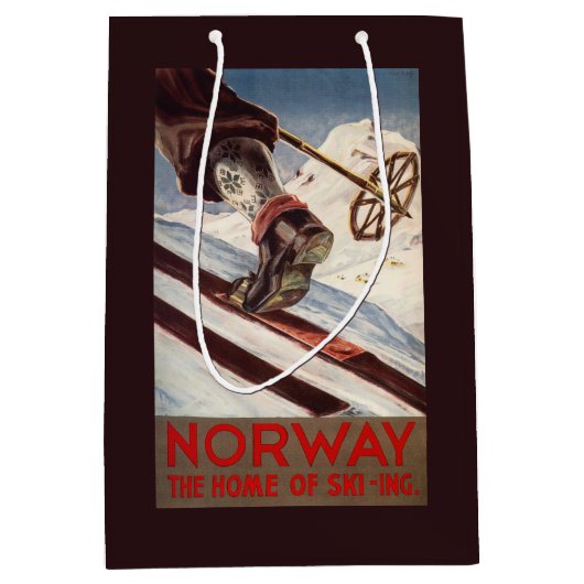 Noorwegen - Het startpunt van de Skiing Medium Cadeauzakje (Voorkant)