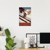 Noorwegen - Het startpunt van de Skiing Poster (Thuiskantoor)
