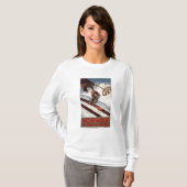 Noorwegen - Het startpunt van de Skiing T-shirt (Voorkant volledig)