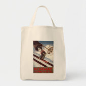 Noorwegen - Het startpunt van de Skiing Tote Bag (Voorkant)