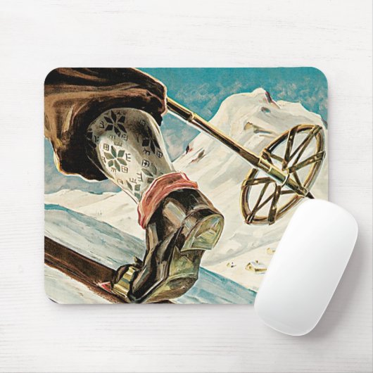 Noorwegen ~ Het startpunt van Skiing Muismat (Met muis)