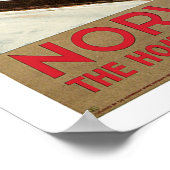 Noorwegen ~ Het startpunt van Skiing Poster (Hoek)