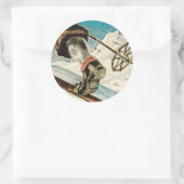 Noorwegen ~ Het startpunt van Skiing Ronde Sticker (Tas)