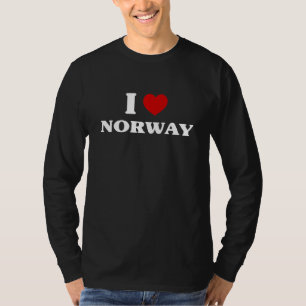 Noorwegen I Hart Noorwegen Souvenir I Love Noorweg T-shirt